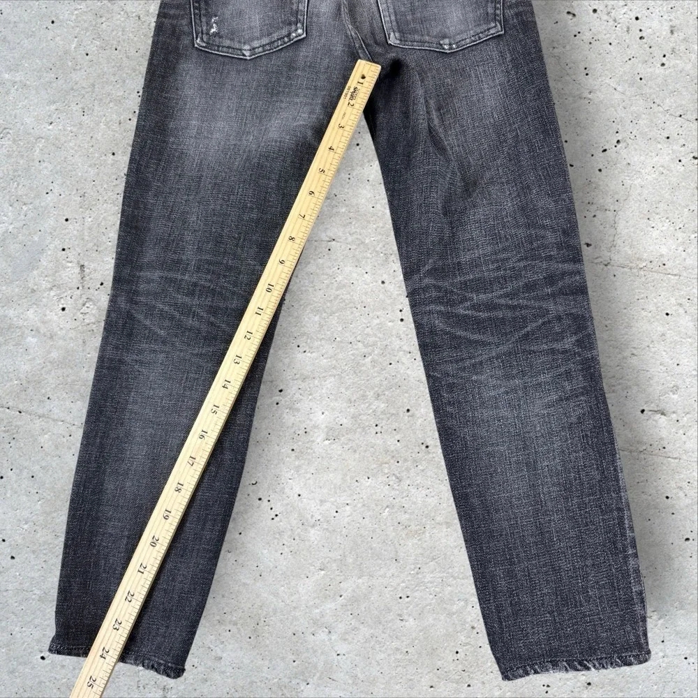Moussy Vintage‎ Prichard Straight in Faded Black Japanese Selvedge Denim Sz 25